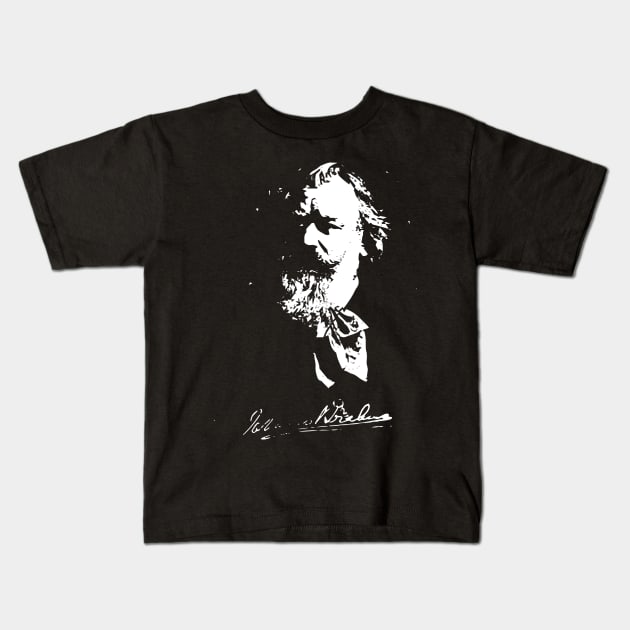 Brahms Kids T-Shirt by GramophoneCafe